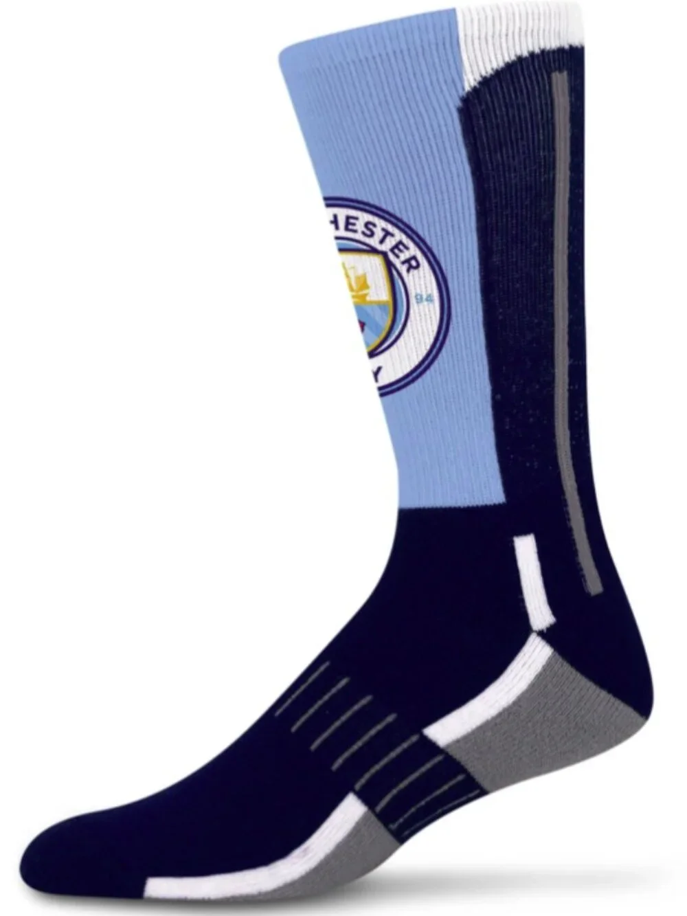 Manchester City FC Soccer Socks Blue Polyester Blend Football Fan Supporter